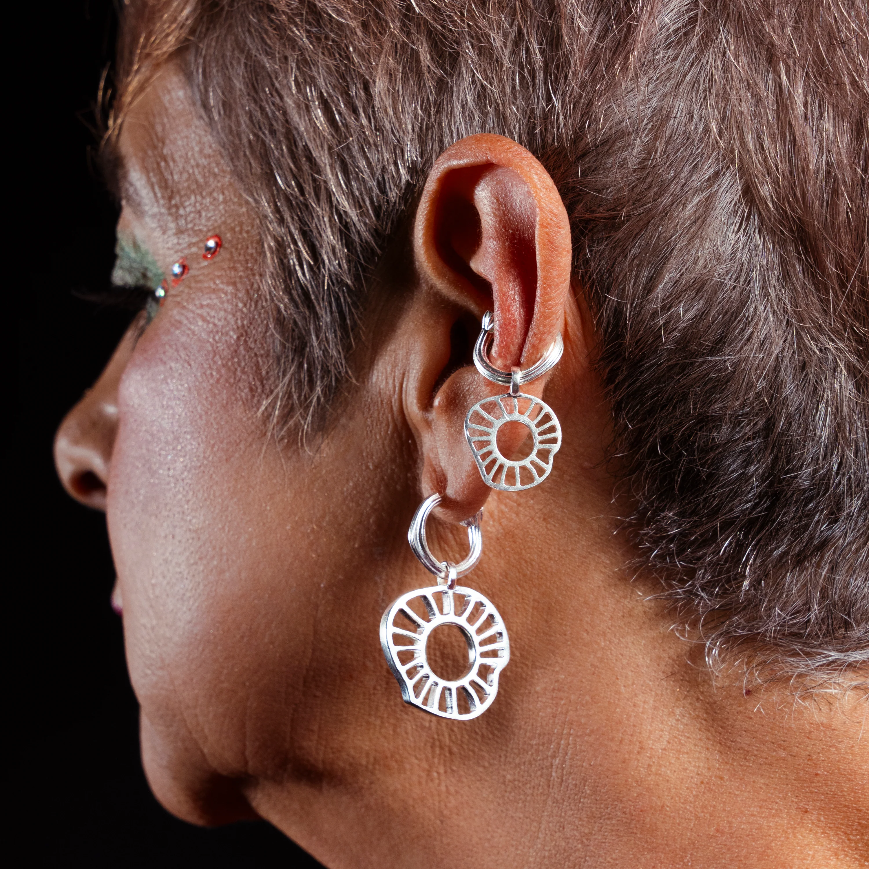 XL Flipped Fungi Earring / Ear Cuff - Image 4